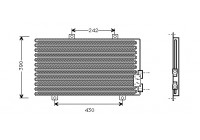 Kondensor, klimatanläggning 01005063 International Radiators