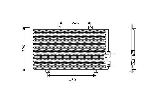 Kondensor, klimatanläggning 01005063 International Radiators