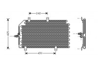 Kondensor, klimatanläggning 01005065 International Radiators