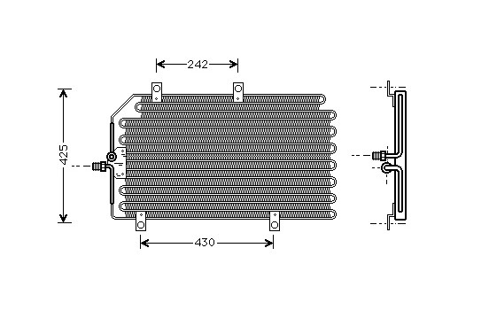 Kondensor, klimatanläggning 01005065 International Radiators