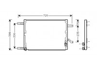 Kondensor, klimatanläggning 01005080 International Radiators