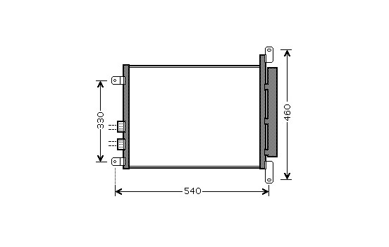 Kondensor, klimatanläggning 01005110 International Radiators