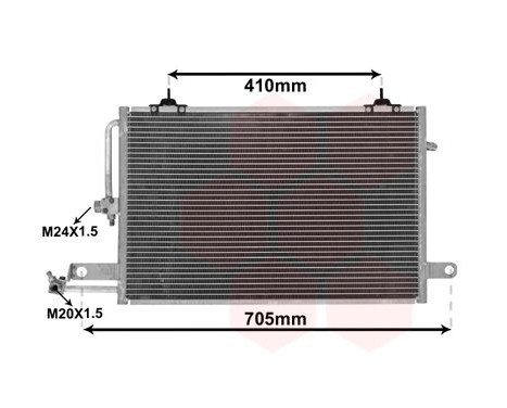 Kondensor, klimatanläggning 03005117 International Radiators