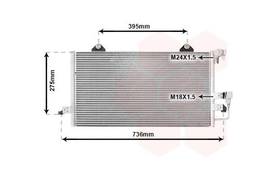 Kondensor, klimatanläggning 03005118 International Radiators