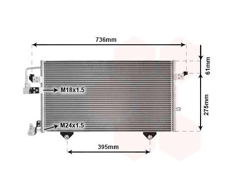 Kondensor, klimatanläggning 03005121 International Radiators, bild 2