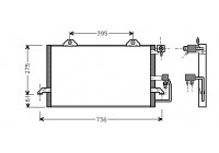 Kondensor, klimatanläggning 03005159 International Radiators