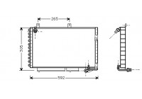 Kondensor, klimatanläggning 03005184 International Radiators