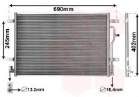 Kondensor, klimatanläggning 03005194 International Radiators