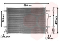Kondensor, klimatanläggning 03005199 International Radiators