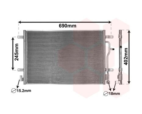 Kondensor, klimatanläggning 03005199 International Radiators