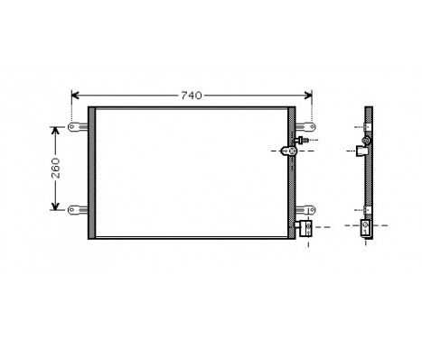 Kondensor, klimatanläggning 03005237 International Radiators