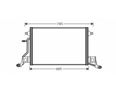 Kondensor, klimatanläggning 03005264 International Radiators