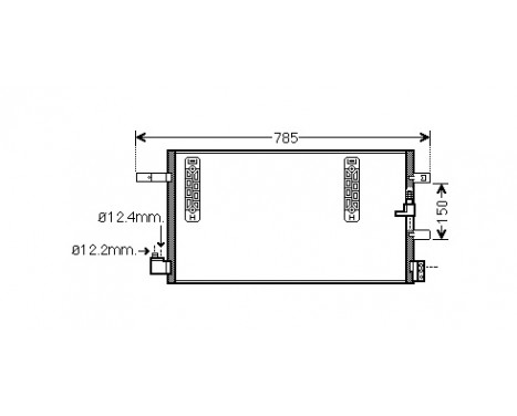 Kondensor, klimatanläggning 03005297 International Radiators