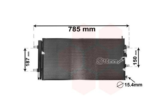 Kondensor, klimatanläggning 03005353 International Radiators