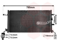 Kondensor, klimatanläggning 03005360 International Radiators