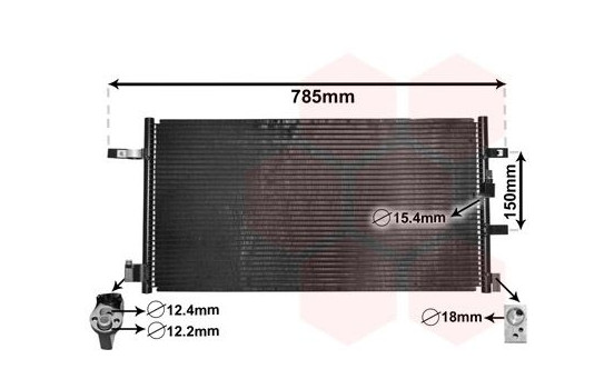 Kondensor, klimatanläggning 03005360 International Radiators