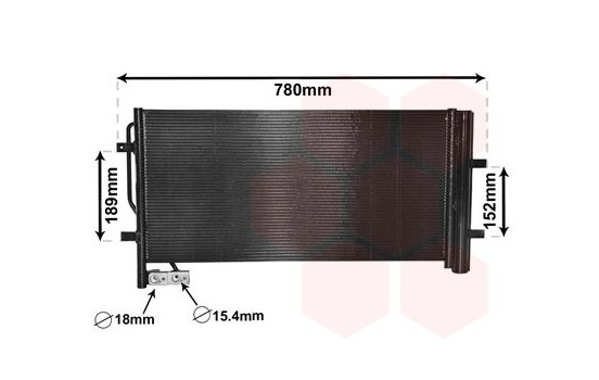 Kondensor, klimatanläggning 03005382 International Radiators