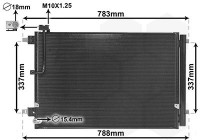 Kondensor, klimatanläggning 03005389 International Radiators