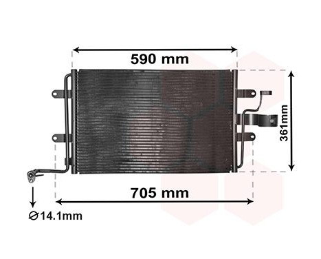 Kondensor, klimatanläggning 03015130 International Radiators