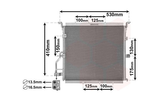 Kondensor, klimatanläggning 06005148 International Radiators