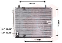 Kondensor, klimatanläggning 06005183 International Radiators