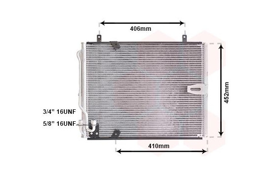 Kondensor, klimatanläggning 06005183 International Radiators