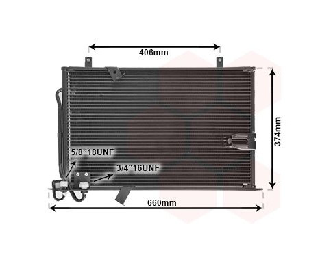 Kondensor, klimatanläggning 06005184 International Radiators