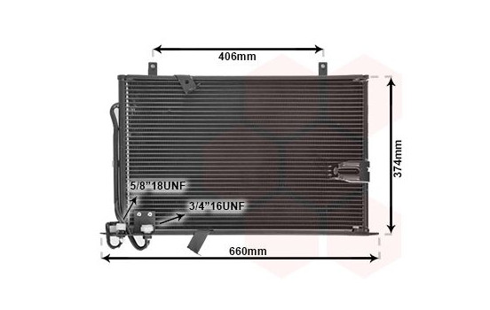 Kondensor, klimatanläggning 06005184 International Radiators