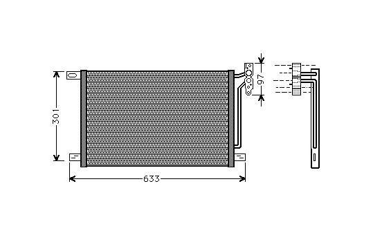 Kondensor, klimatanläggning 06005215 International Radiators