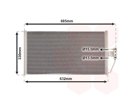 Kondensor, klimatanläggning 06005254 International Radiators