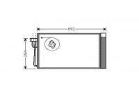 Kondensor, klimatanläggning 06005273 International Radiators