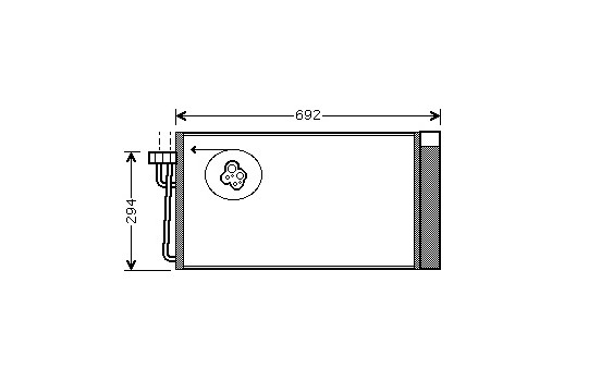 Kondensor, klimatanläggning 06005273 International Radiators