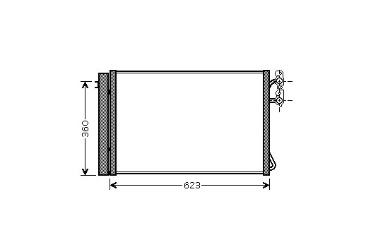 Kondensor, klimatanläggning 06005295 International Radiators