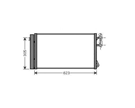 Kondensor, klimatanläggning 06005296 International Radiators