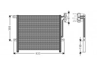 Kondensor, klimatanläggning 06005369 International Radiators