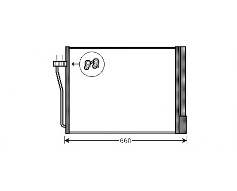 Kondensor, klimatanläggning 06005371 International Radiators