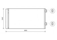 Kondensor, klimatanläggning 06005414 International Radiators