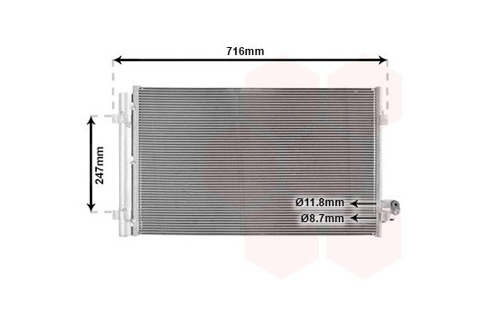 Kondensor, klimatanläggning 06015703 International Radiators