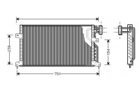 Kondensor, klimatanläggning 07005020 International Radiators
