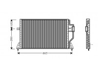 Kondensor, klimatanläggning 07005024 International Radiators