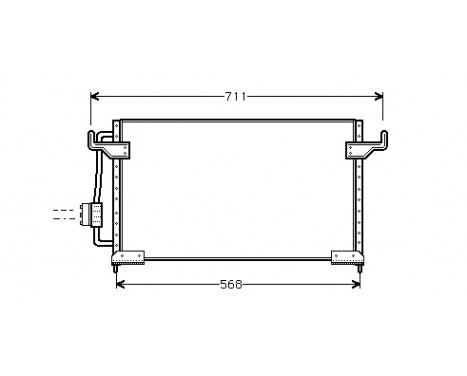 Kondensor, klimatanläggning 09005085 International Radiators