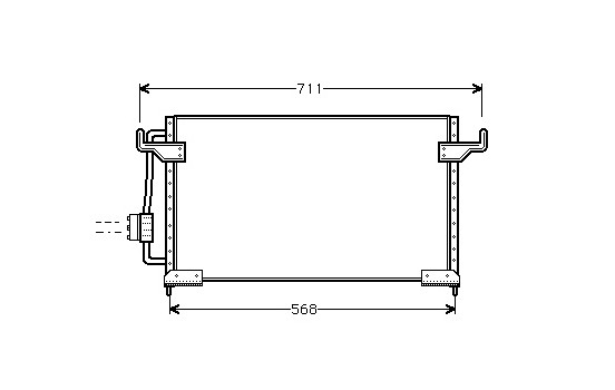 Kondensor, klimatanläggning 09005085 International Radiators