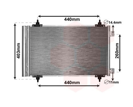 Kondensor, klimatanläggning 09005263 International Radiators