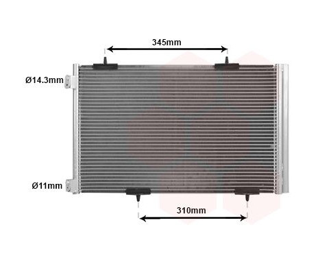 Kondensor, klimatanläggning 09005290 International Radiators