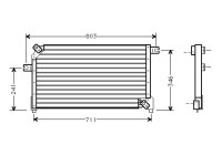 Kondensor, klimatanläggning 13005158 International Radiators