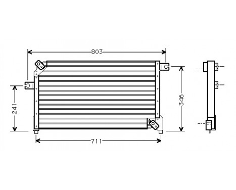 Kondensor, klimatanläggning 13005158 International Radiators