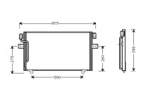 Kondensor, klimatanläggning 13005160 International Radiators