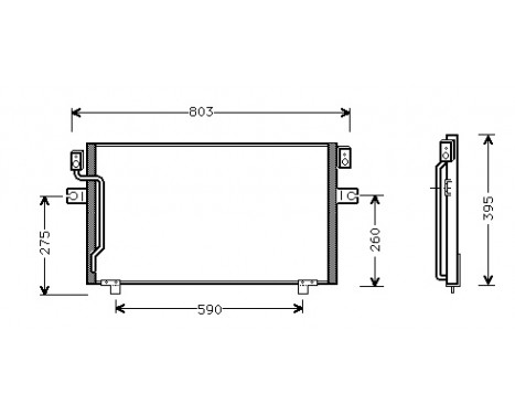 Kondensor, klimatanläggning 13005160 International Radiators