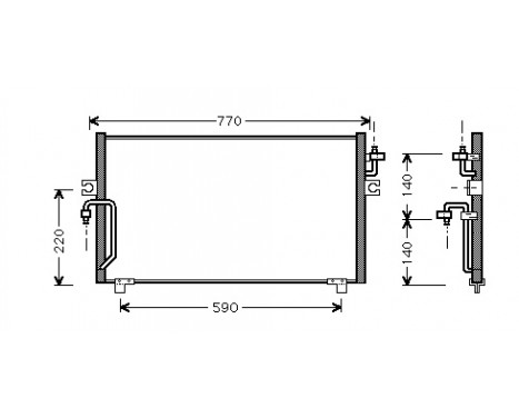 Kondensor, klimatanläggning 13005182 International Radiators