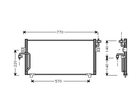 Kondensor, klimatanläggning 13005193 International Radiators